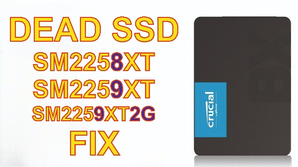 Repairing Damaged Firmware on Silicon Motion SM2258XT ssd controller reset and edit firmware